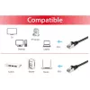 Equip Cat.6A S/FTP patch kábel, čierny, 1,5 m, Cat6a, S/FTP (S-STP), RJ-45, RJ-45, čierny