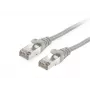 Equip Cat.6A S/FTP patch kábel, sivý, 1,5 m, Cat6a, S/FTP (S-STP), RJ-45, RJ-45, sivý