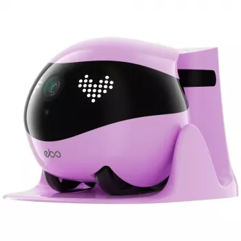 Monitorovací robot Enabot EBO AIR 2 – mobilná domáca kamera, ružová