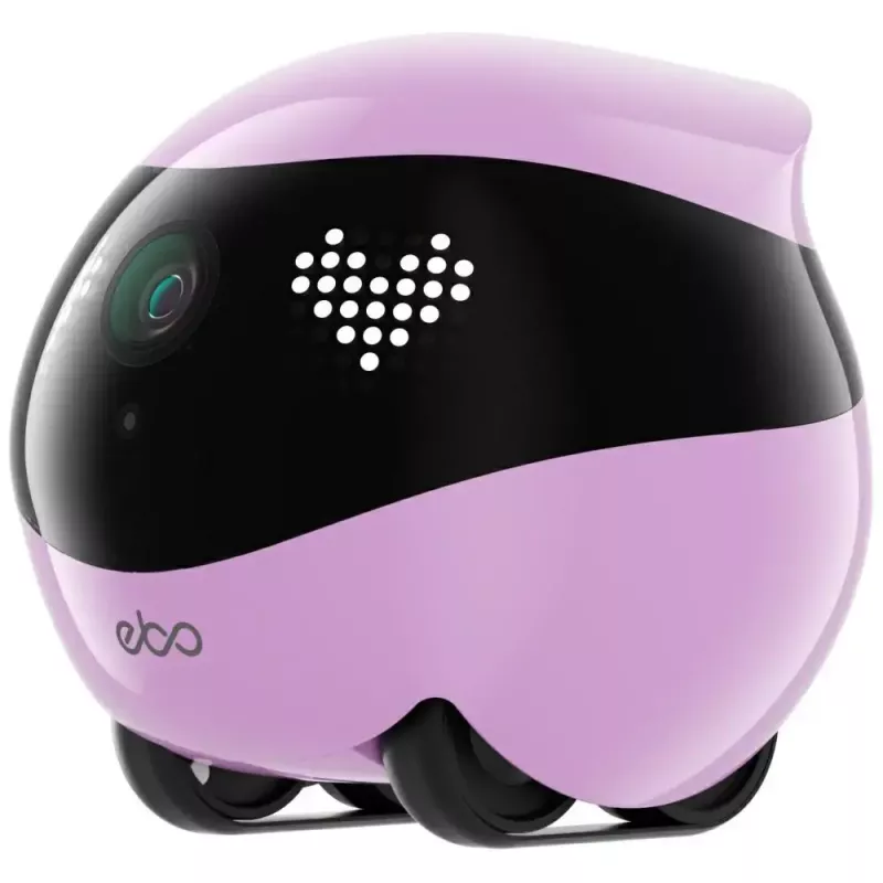 Monitorovací robot Enabot EBO AIR 2 – mobilná domáca kamera, ružová