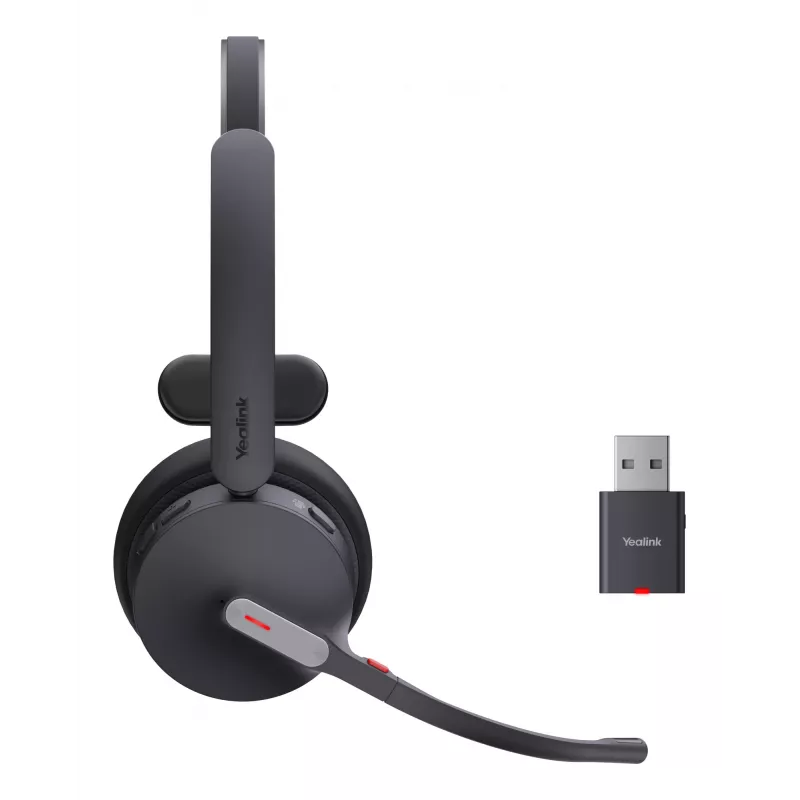 Yealink WH64 Hybrid Mono Teams headset bezdrôtový headset pre kanceláriu/kontaktné centrum Micro-USB Bluetooth čierna