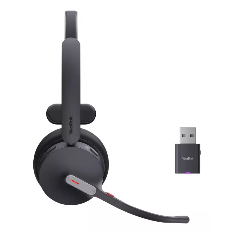 Yealink WH64 Hybrid Mono Teams headset bezdrôtový headset pre kanceláriu/kontaktné centrum Micro-USB Bluetooth čierna