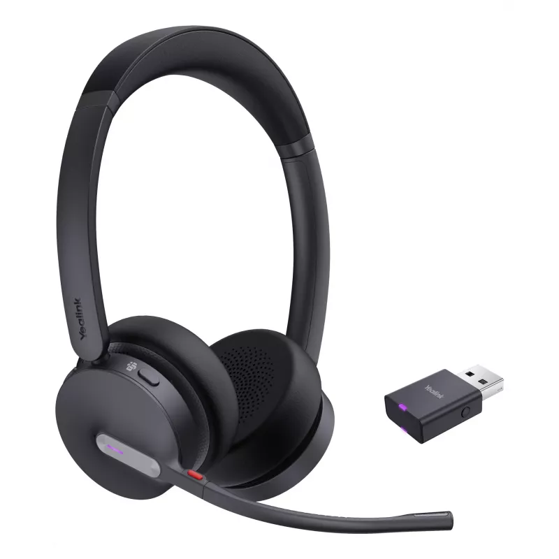 Yealink WH64 Hybrid Dual Teams headset bezdrôtový headset pre kanceláriu/kontaktné centrum Micro-USB Bluetooth čierna