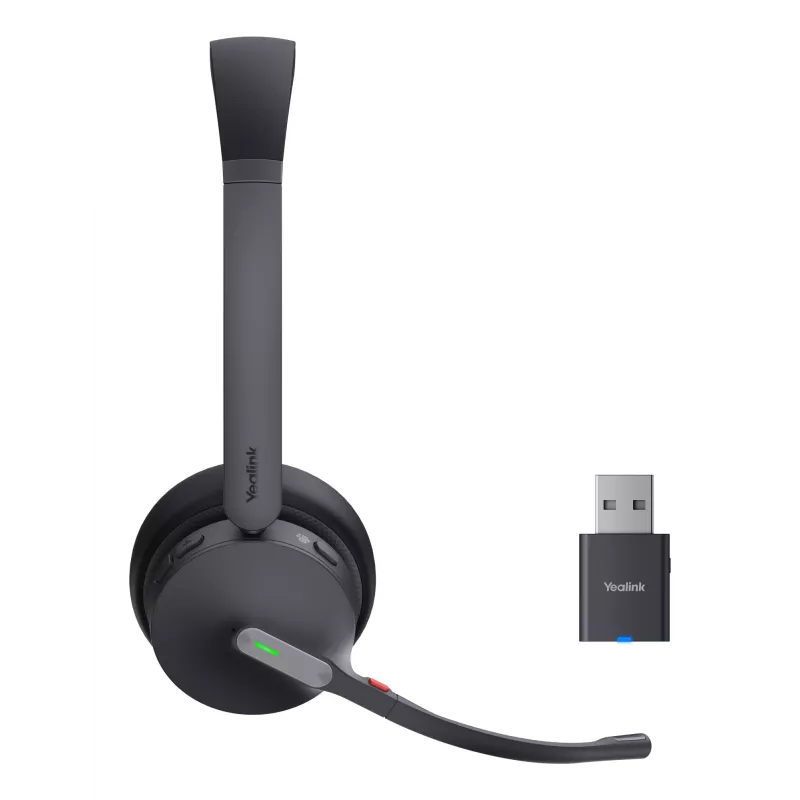 Yealink WH64 Hybrid Dual Teams headset bezdrôtový headset pre kanceláriu/kontaktné centrum Micro-USB Bluetooth čierna