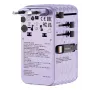 Verbatim Charge 'n' Travel 70W 2C retractable univerzálny cestovný adaptér Purple