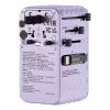 Verbatim Charge 'n' Travel 70W 2C retractable univerzálny cestovný adaptér Purple