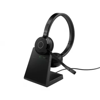 Jabra Evolve 65 TE - Link390a UC Stereo (vrátane stojana), káblové & bezdrôtové, 20 - 20000 Hz, kancelária/call centrum, 106,3 g, headset, čierna