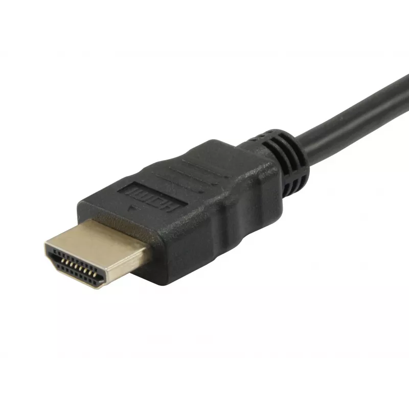 Equip HDMI na DVI-D Single Link kábel, 2m, 2 m, HDMI, DVI-D, konektor samec, konektor samec, zlatá