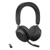 Headset Jabra Evolve2 75 USB-A UC so stojanom na stôl čierny