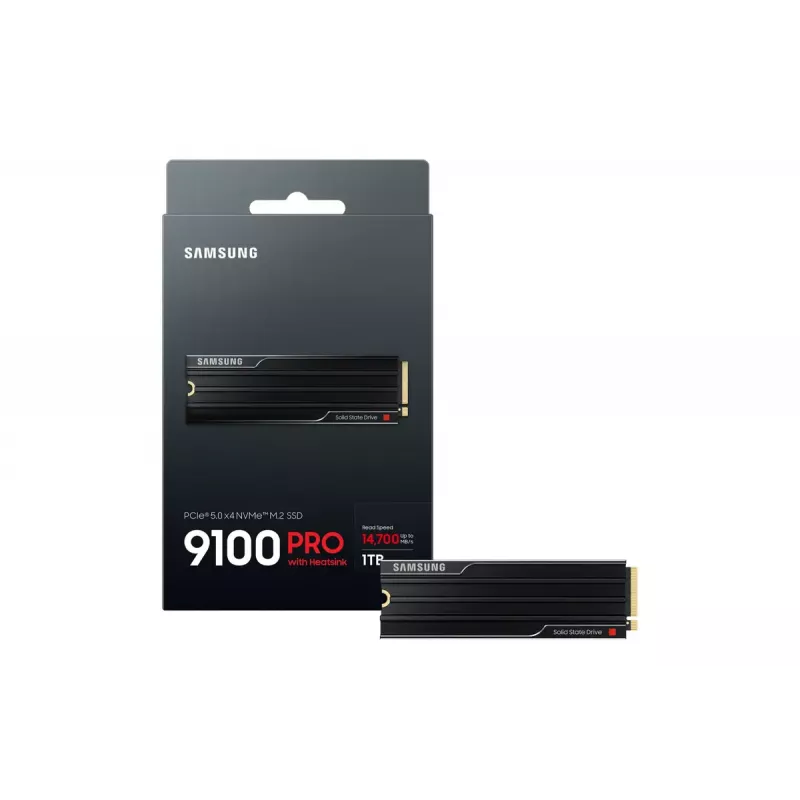 Samsung 9100 PRO Heatsink PCIe 5.0 NVMe M.2 SSD - 1 TB