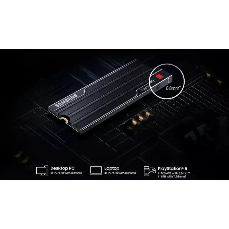 Samsung 9100 PRO Heatsink PCIe 5.0 NVMe M.2 SSD - 1 TB