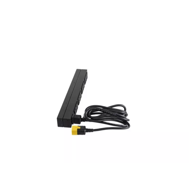 APC AP9565 Basic rackový rozvádzač napájania (PDU), 1U, jednofázový, 16 A, 208/230 V, 3680 W, 12 výstupov C13, vstup C20, kábel 2,5 m, čierny