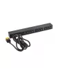 APC AP9565 Basic rackový rozvádzač napájania (PDU), 1U, jednofázový, 16 A, 208/230 V, 3680 W, 12 výstupov C13, vstup C20, kábel 2,5 m, čierny