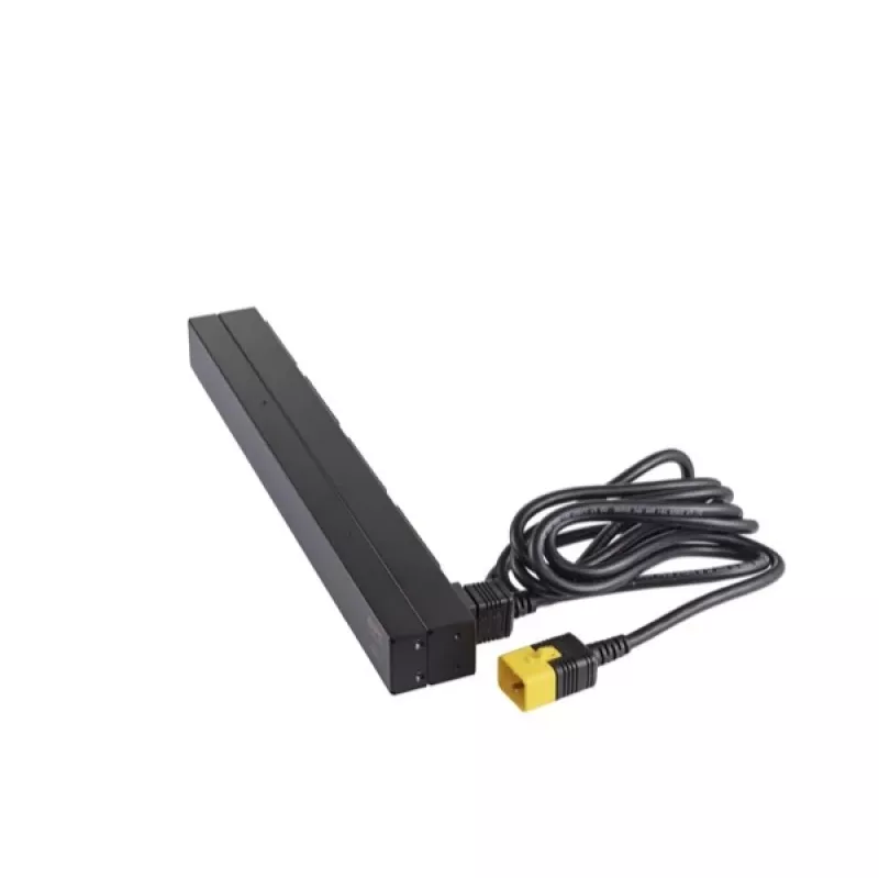 APC AP9565 Basic rackový rozvádzač napájania (PDU), 1U, jednofázový, 16 A, 208/230 V, 3680 W, 12 výstupov C13, vstup C20, kábel 2,5 m, čierny