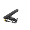 APC AP9565 Basic rackový rozvádzač napájania (PDU), 1U, jednofázový, 16 A, 208/230 V, 3680 W, 12 výstupov C13, vstup C20, kábel 2,5 m, čierny