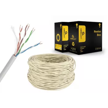 GEMBIRD sieťový kábel – Cat 5e – UTP – 304 m – sivá