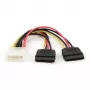 GEMBIRD napájací kábel 15 cm 2x SATA / hromadné balenie (cc-sata-psy)