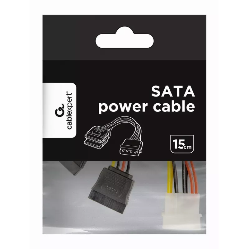 GEMBIRD napájací kábel 15 cm 2x SATA / hromadné balenie (cc-sata-psy)
