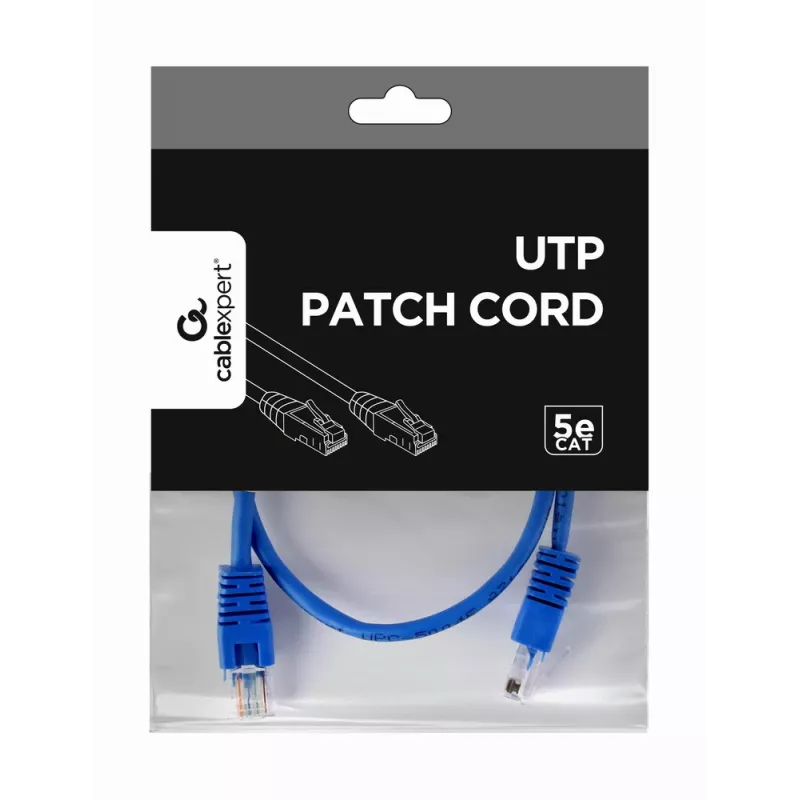 GEMBIRD patch kábel - Cat 5e - UTP - 50 cm - modrý