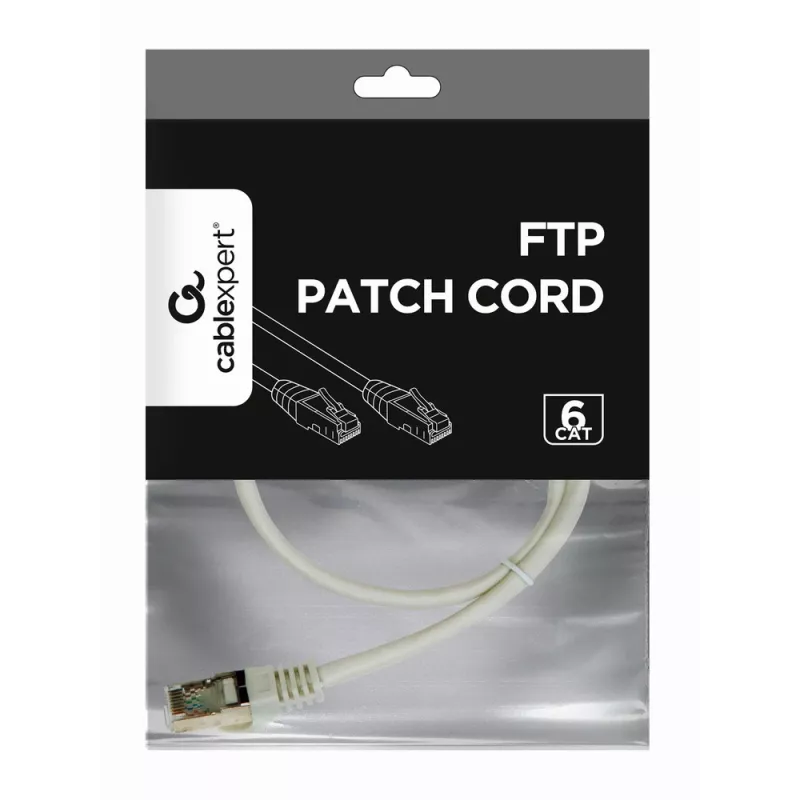 GEMBIRD Patch kábel - CAT6 - FTP - 50 cm - sivý