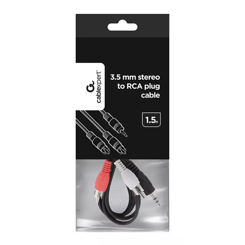 GEMBIRD 3,5 mm jack na Cinch kábel 1,5 m