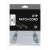 GEMBIRD patch kábel - Cat 5e - UTP - 25 cm - sivý