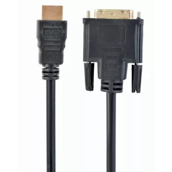 HDMI na DVI-D kábel GEMBIRD CC-HDMI-DVI-10 3 m, čierny, konektor na konektor, pozlátené kontakty