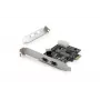 DIGITUS IEEE 1394b rozhranie karta, PCIe 3 porty, 2x9-pinový externý + 1x9-pinový interný