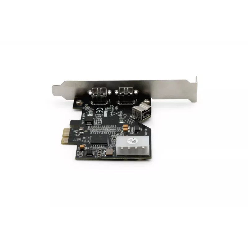 DIGITUS IEEE 1394b rozhranie karta, PCIe 3 porty, 2x9-pinový externý + 1x9-pinový interný