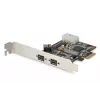 DIGITUS IEEE 1394b rozhranie karta, PCIe 3 porty, 2x9-pinový externý + 1x9-pinový interný