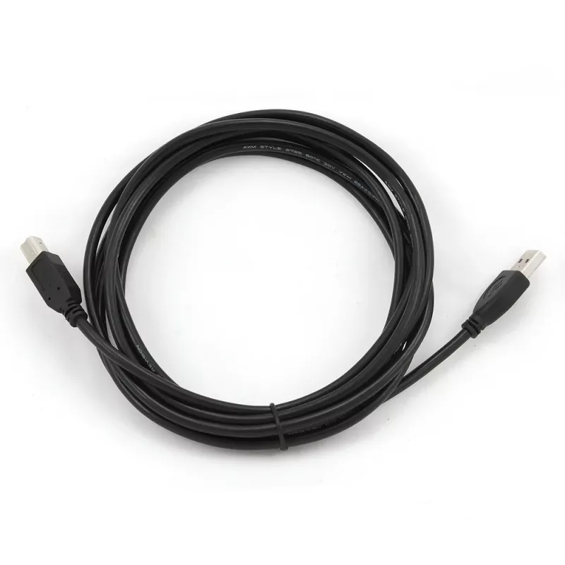 GEMBIRD USB 2.0 A-konektor / B-konektor kábel 3 m (10 ft) – čierny / hromadné balenie (ccp-USB2-ambm-10)