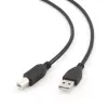 USB kábel, Gembird 4,5 m USB 2.0 A/B M, čierny, konektor/konektor
