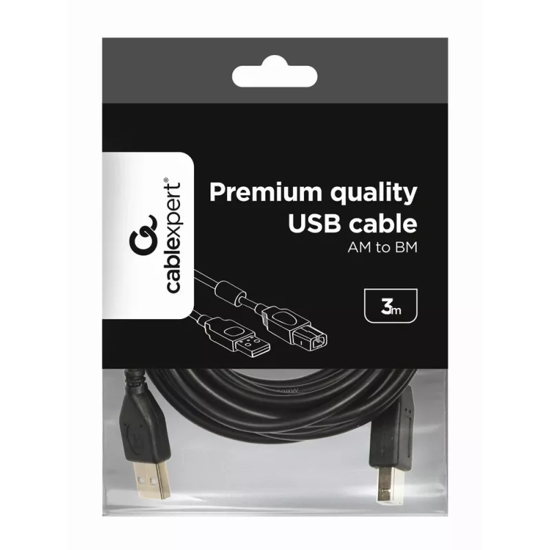 GEMBIRD prémiová kvalita USB A-konektor na B-konektor, 3m
