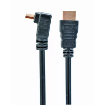 GEMBIRD vysokorýchlostný HDMI kábel s Ethernetom, 90 stupňov nahor zahnutý konektor, 3 m