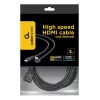 GEMBIRD vysokorýchlostný HDMI kábel s Ethernetom, 90 stupňov nahor zahnutý konektor, 3 m