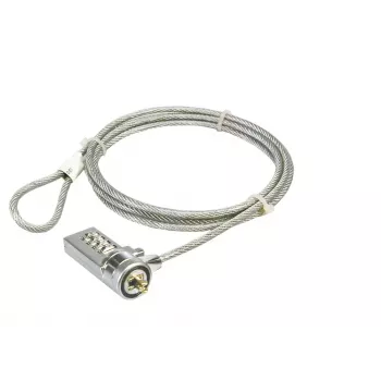 Bezpečnostný zámok na notebook LogiLink NBS002 kombi káblový zámok 1,5 m