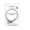 Bezpečnostný zámok na notebook LogiLink NBS002 kombi káblový zámok 1,5 m