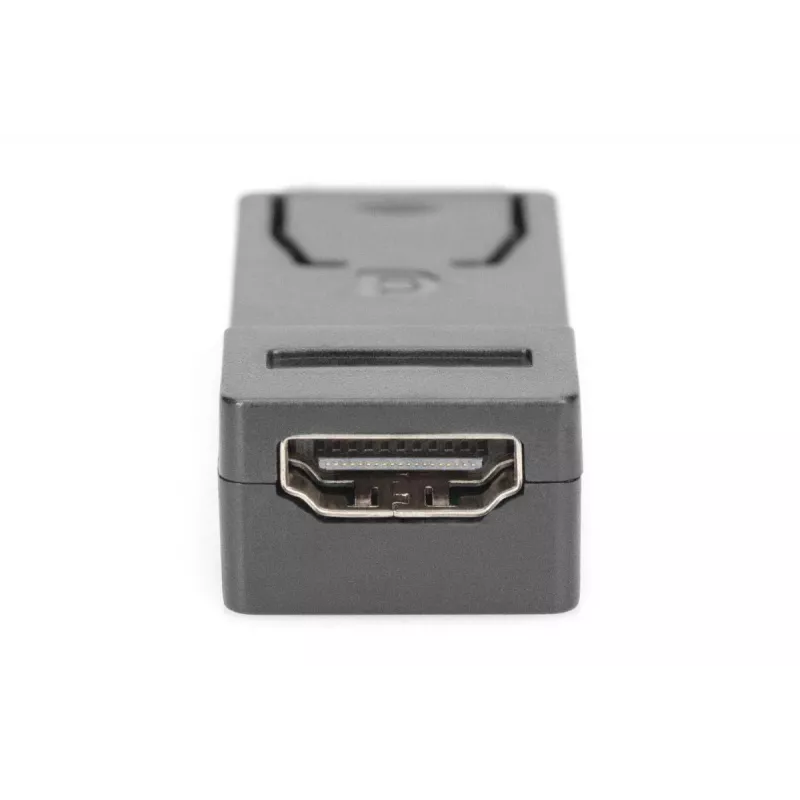 DIGITUS ASSMANN adaptér DisplayPort, DP - HDMI typ A samec/samica, so zaistením, CE čierny