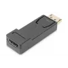 DIGITUS ASSMANN adaptér DisplayPort, DP - HDMI typ A samec/samica, so zaistením, CE čierny