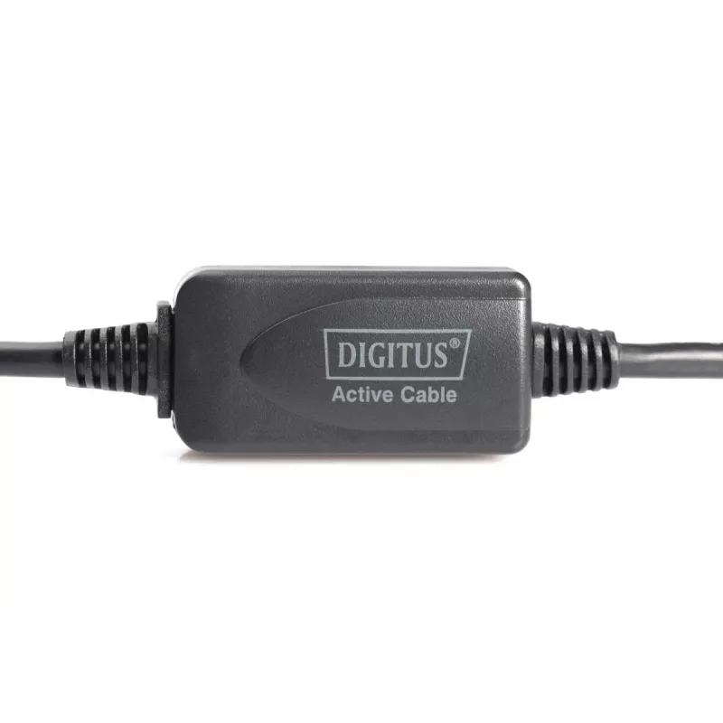 DIGITUS USB 2.0 predlžovací kábel USB A konektor samec / A konektor samica 10m (DA-73100-1)