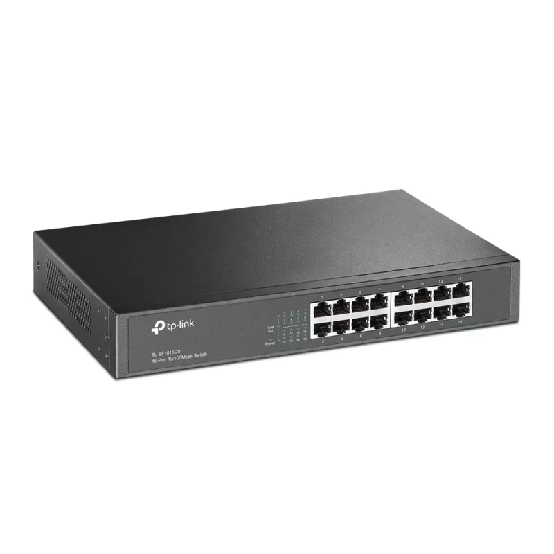 TP-Link TL-SF1016DS sieťový switch neřízený Fast Ethernet (10/100) 1U čierny