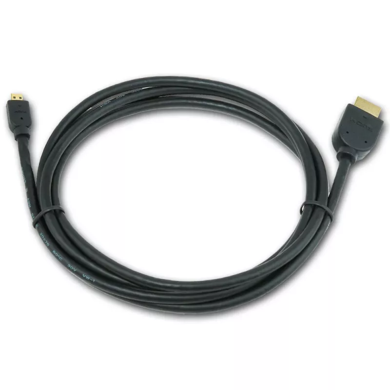 Gembird CC-HDMID-6 Kábel HDMI na Micro HDMI (typ D), pozlátený, 1,8 m, čierny
