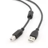 GEMBIRD Premium kvalita USB A-konektor samec na B-konektor samec kábel 4,5m - čierna