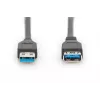 DIGITUS kábel USB 3.0 predlžovací kábel Type-A konektor samec/samica 1,8 m (ak-300203-018-s)