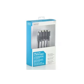 DIGITUS USB 2.0 na 4x Rs232 kábel 1.5m