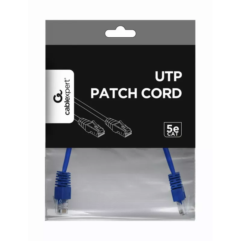 GEMBIRD patch kábel - Cat 5e - UTP - 25 cm - modrý