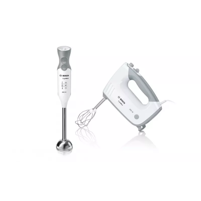 Bosch MFQ36460 ErgoMixx ručný mixér s stojanom a misou 450 W biela