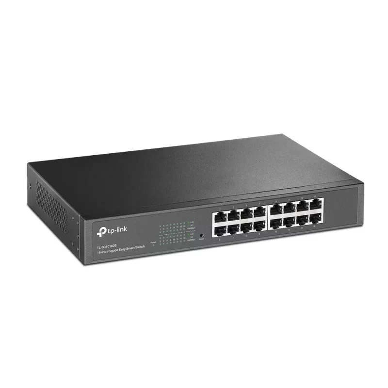 TP-Link 16-portový Gigabit Easy Smart sieťový switch, Managed, L2, Gigabit Ethernet (10/100/1000), Rackmontage, 1U