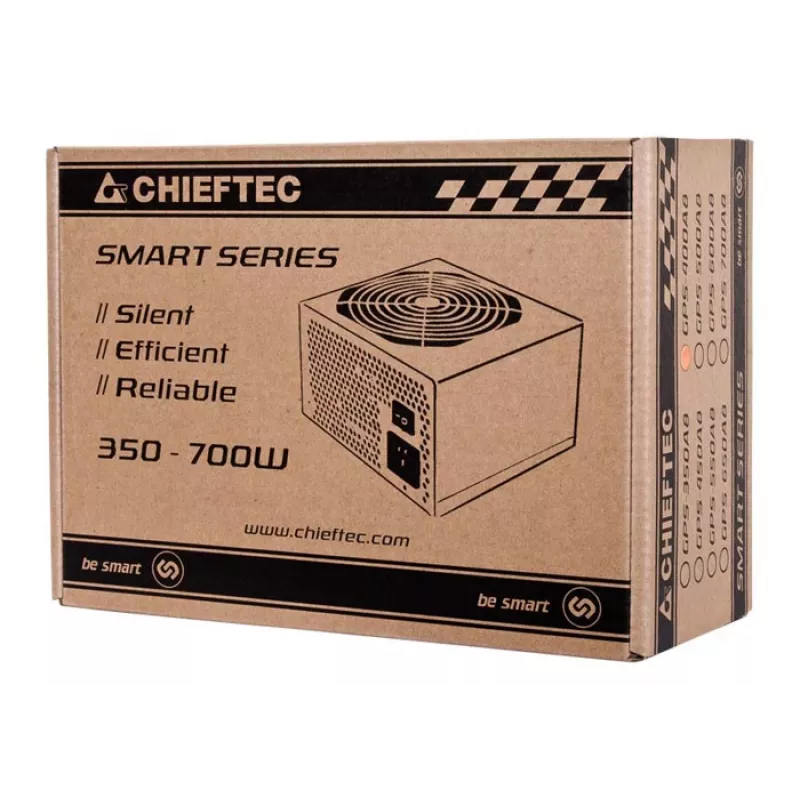 Chieftec Smart GPS-500A8 napájací zdroj 500 W 20+4 pin ATX ATX čierny