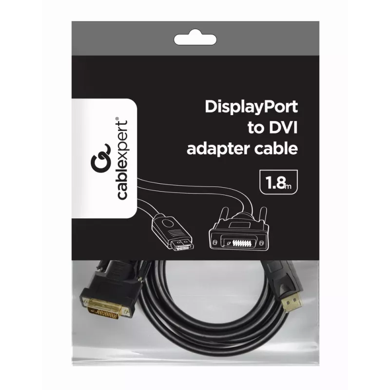 GEMBIRD adaptérový kábel DisplayPort na DVI 2,0 m